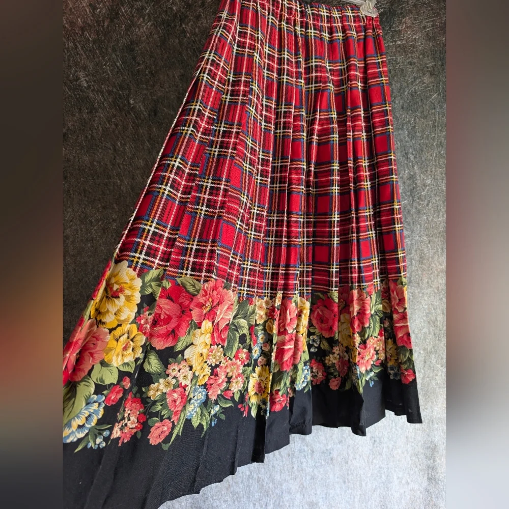 Vintage Marisa Christina Classic Plaid Skirt